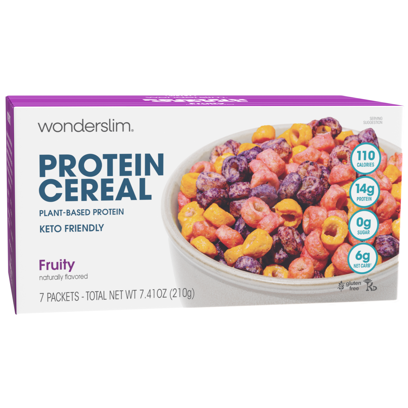 Wonderslim Low Carb Protein Cereal, Fruity (7ct)